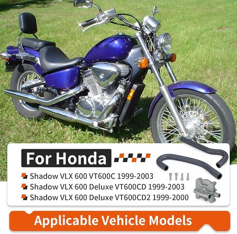 Fuel Gas Auto Petcock Valve Switch & Fuel Tank Tube A + B Hose For Honda Shadow VLX 600 VT600C VT600CD/CD2 1999-2003 16970-MZ8-G23 in Kuwait