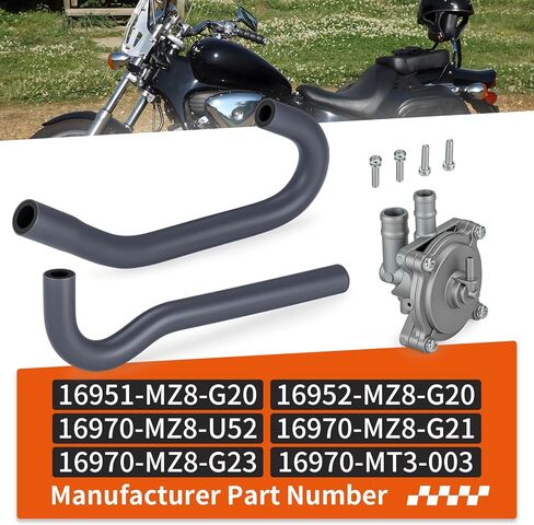Fuel Gas Auto Petcock Valve Switch & Fuel Tank Tube A + B Hose For Honda Shadow VLX 600 VT600C VT600CD/CD2 1999-2003 16970-MZ8-G23 in Kuwait