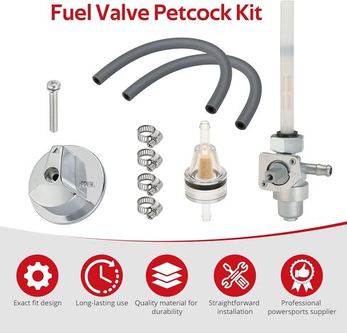 JAVIK Fuel Valve Petcock Tank Switch With Knob For Honda FourTrax 250X Sportrax 300 1987-2006 O.E.M# 16950-HC0-015 in Kuwait
