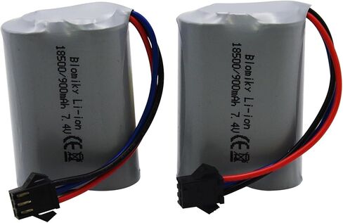 Blomiky 7.4V 900mAh SM-3P التوصيل بطارية ليثيوم أيون قابلة للشحن وكابل USB مناسب لسيارات RC البرمائية E341 G03082R / C82 وUSB in Kuwait