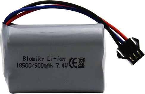 Blomiky 7.4V 900mAh SM-3P التوصيل بطارية ليثيوم أيون قابلة للشحن وكابل USB مناسب لسيارات RC البرمائية E341 G03082R / C82 وUSB in Kuwait