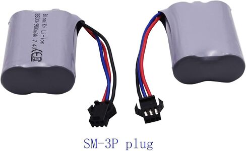 Blomiky 7.4V 900mAh SM-3P التوصيل بطارية ليثيوم أيون قابلة للشحن وكابل USB مناسب لسيارات RC البرمائية E341 G03082R / C82 وUSB in Kuwait