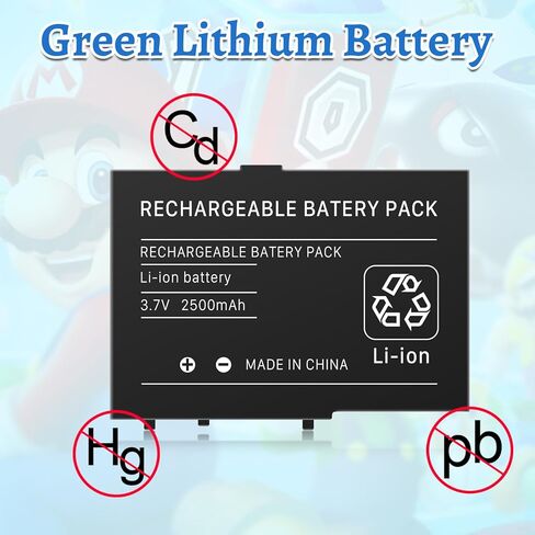 عبوتان من بطارية DS Lite، USG-003/USG-001 بطارية بديلة بقدرة 2500 مللي أمبير في الساعة لأجهزة Nintendo DS Lite وNDS Lite ومشغل ألعاب NDSL مع مجموعة أدوات (ليست لـ DSi وDSi XL وDSi LL) in Kuwait