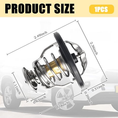 ترموستات للسيارة OEM #90916-A3003، ترموستات السيارة متوافق مع تويوتا سيليكا 4Runner Scion Lexus، ملحقات السيارات لمحرك الحرارة البديل للسيارات لختم محكم in Kuwait