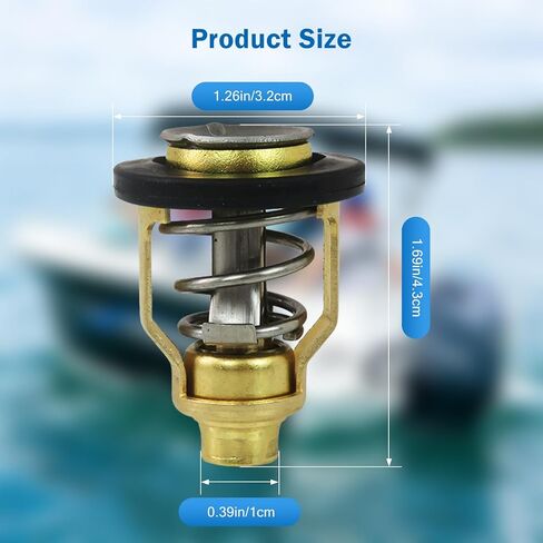 2 قطعة ترموستات خارجي 60 درجة مئوية 140 درجة فهرنهايت متوافق مع Yamaha 4-Stroke F75 F80 F90 F100 F150 F200 F225 F250 F250B VF200 VF225 VF250 خارجي 67F-12411-01 in Kuwait