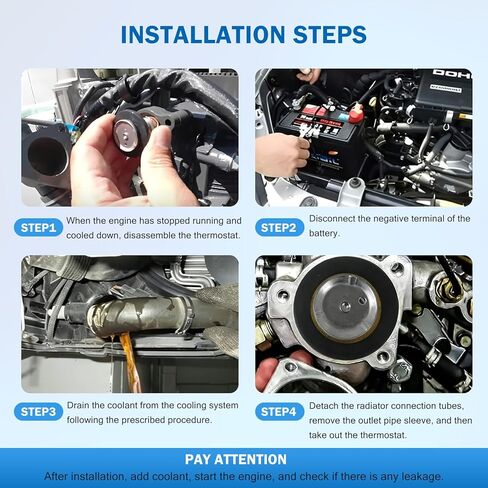 2 قطعة ترموستات خارجي 60 درجة مئوية 140 درجة فهرنهايت متوافق مع Yamaha 4-Stroke F75 F80 F90 F100 F150 F200 F225 F250 F250B VF200 VF225 VF250 خارجي 67F-12411-01 in Kuwait