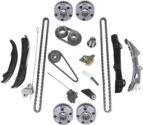 مجموعة سلسلة توقيت المحرك VVT Gear Cam Phasers Adjusters مجموعة سلسلة التوقيت مناسبة لـ 2011-23 دودج كرايسلر جيب رام 1500 3.6l v6 24v vvt # 5184352AF 5184370AI 5184369AH in Kuwait