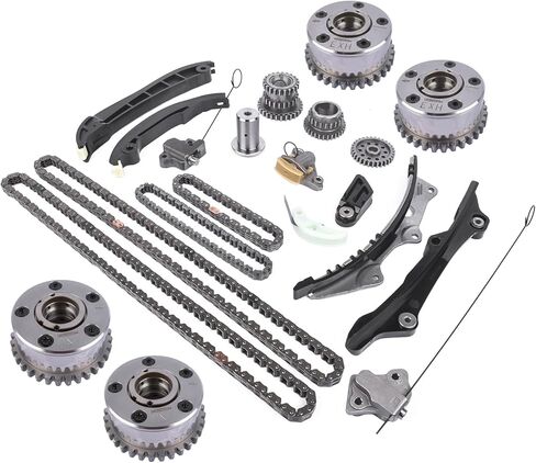 مجموعة سلسلة توقيت المحرك VVT Gear Cam Phasers Adjusters مجموعة سلسلة التوقيت مناسبة لـ 2011-23 دودج كرايسلر جيب رام 1500 3.6l v6 24v vvt # 5184352AF 5184370AI 5184369AH in Kuwait