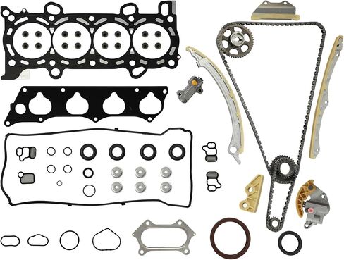 2.4 K24A Engine Timing Chain Kit w/Water Pump VVT Fit for Honda Acura Accord CR-V Element TSX 2.4L 2002-2011 AW9461 14401-R40-A01 13620-RAA-A02 14210-PNA-000 14511-PNA-003 in Saudi Arabia