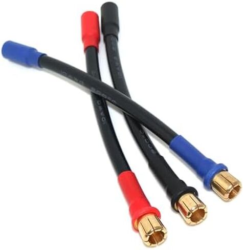 3 قطعة 8 مللي متر ذكر إلى 6.5 مللي متر أنثى القلعة ESC تمديد يؤدي 10AWG 5 ''تمديد كابل in Saudi Arabia