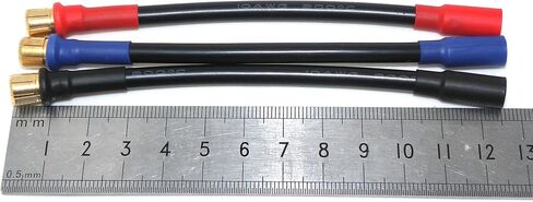 3 قطعة 8 مللي متر ذكر إلى 6.5 مللي متر أنثى القلعة ESC تمديد يؤدي 10AWG 5 ''تمديد كابل in Saudi Arabia