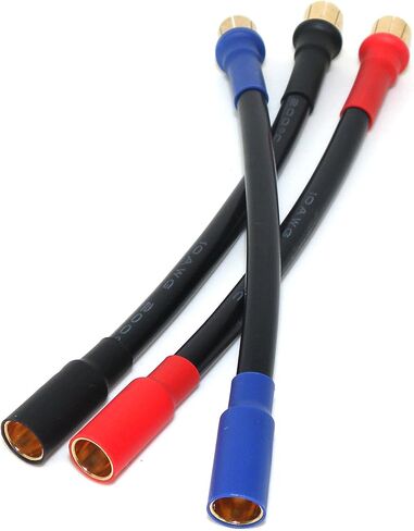 3 قطعة 8 مللي متر ذكر إلى 6.5 مللي متر أنثى القلعة ESC تمديد يؤدي 10AWG 5 ''تمديد كابل in Saudi Arabia