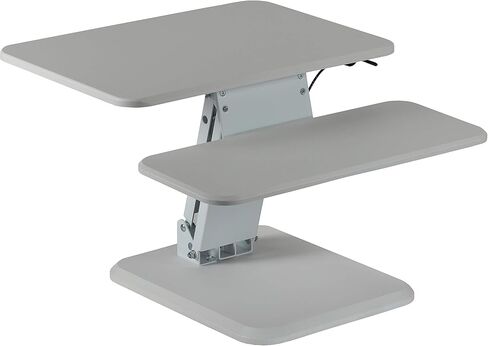 Cortesi Home Orbit Sit to Stand Adjustable Desktop Converter Monitor Stand, White in Saudi Arabia