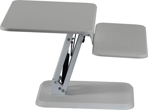 Cortesi Home Orbit Sit to Stand Adjustable Desktop Converter Monitor Stand, White in Saudi Arabia