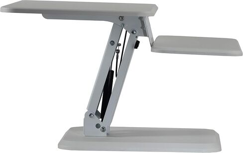 Cortesi Home Orbit Sit to Stand Adjustable Desktop Converter Monitor Stand, White in Saudi Arabia