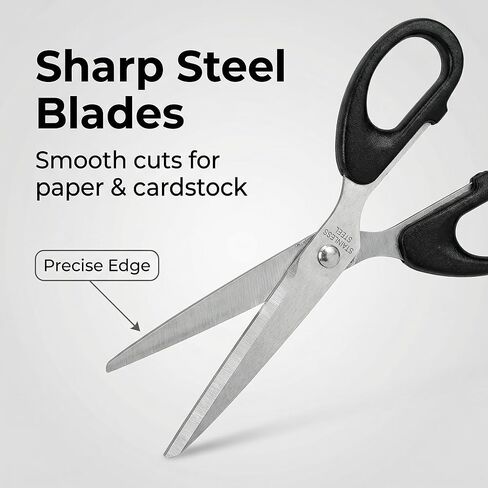 Scissors All Purpose 6 Inch Scissors Comfort Grip Handles Sharp Pointed Scissor Great For Cutting Paper Suitable For Home Office And School Classroom Arts Small in Saudi Arabia
