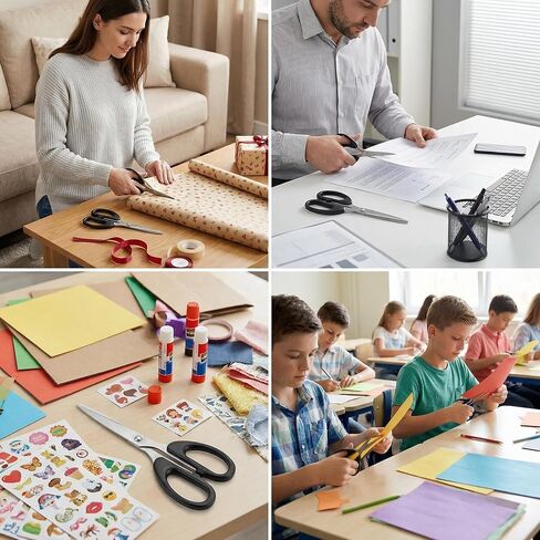 Scissors All Purpose 6 Inch Scissors Comfort Grip Handles Sharp Pointed Scissor Great For Cutting Paper Suitable For Home Office And School Classroom Arts Small in Saudi Arabia