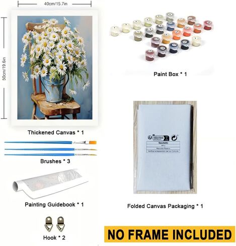 Sunset Beach Paint by Numbers Kit for Adults - DIY Seascape on Canvas 16x20 Inches, Adults' Paint-by-Number Kits Acrylic Paint Set, Suitable for Beginners, Art Kit for Home Decoration or Gifts in Saudi Arabia
