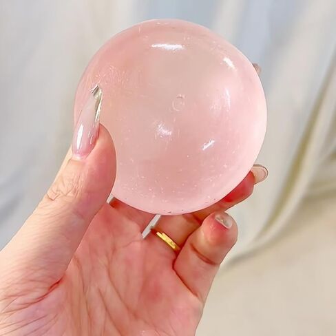 Coconut Oil Squishy Stress Ball, Sensory Squeeze Toy for Stress Relief, Slow Rising Stress Relief Squeeze Toy, Stretchy Desk Toy, Blue and Pink in Kuwait
