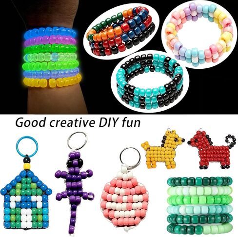 YMSDZHL 1000PCS Bracelet Making Kit, Friendship Jewelry Necklace Bracelet kit 24 Colors 9mm Pony Beads for Bracelet Making Beads, Letter Bead for Jewelry Making, DIY Crafts Gifts for Girls Adults in Saudi Arabia
