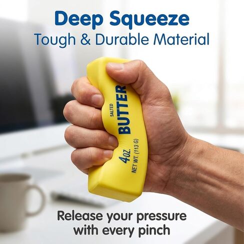Slow Rebound Butter Squishy Stress Balls 2Pcs, Realistic Soft Stick Squeeze Toys for Adults, Upgrade Wet Slow Rising Fidget Pack, Calming Sensory Relief Set in Kuwait