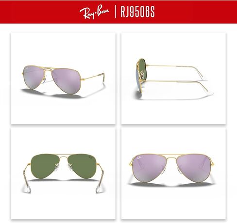 نظارات راي بان جونيور للأطفال Aviator RJ9506S Aviator للأطفال الصغار + حزمة مع مجموعة نظارات iWear المصممة in Saudi Arabia