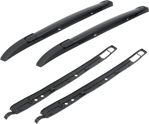 HECASA Roof Rack Cross Bars Compatible with 2005-2023 Toyota Tacoma Double Cab Replacement for PT278-35170 Top Rail Crossbars Luggage Carrier Black Powder Coated Aluminum in Kuwait