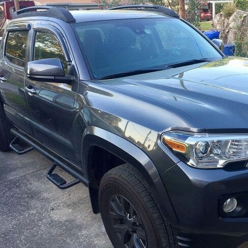 HECASA Roof Rack Cross Bars Compatible with 2005-2023 Toyota Tacoma Double Cab Replacement for PT278-35170 Top Rail Crossbars Luggage Carrier Black Powder Coated Aluminum in Kuwait