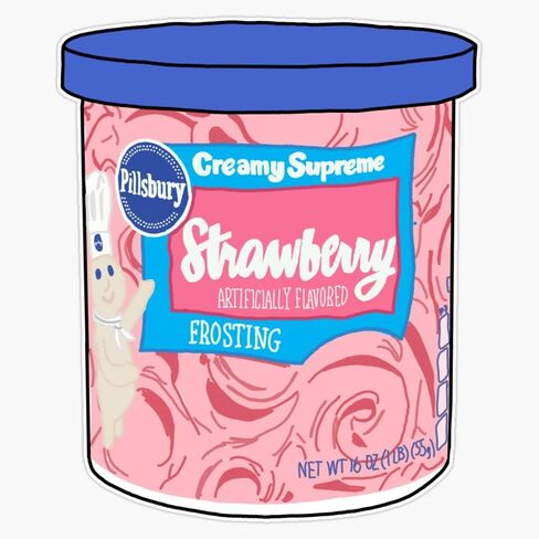 Strawberry Frosting Sticker Vinyl Bumper Sticker Decal Waterproof 5" in Kuwait