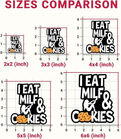 3 قطع من ملصقات I Eat Mi*f and Cookies، ملصقات ممتصة للصدمات للبالغين، ملصقات قذرة للبالغين، اقتباسات مضحكة للزوجة والأسرة اللطيفة للأب والأم، ملصقات فكاهة نكتة لأجهزة الكمبيوتر المحمول وزجاجة المياه والهاتف وخوذة السيارة 3" in Kuwait