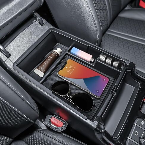 Center Console Organizer for Kia Sorento 2024 2025 2026 (All Trims), ABS Plastic Console Tray Insert with Non-Slip Rubber for 2021-2023 Sorento X-Line Hybrid SX Prestige Accessories in Kuwait