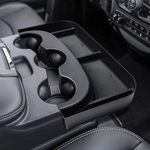 RUNROAD Center Console Hanging Organizer Box Compatible with 2013-2024 Dodge RAM 1500 Classic / 2013-2026 RAM 2500 3500 Accessories, Armrest Box Extender for Organize (3 Cup Holders' Jump Seat ONLY) in Kuwait