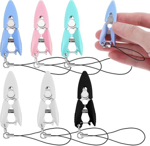 6 Pcs Tiny Scissors with Cover, Mini Scissors Travel Set, Stainless Steel Small Keychain Scissor All Purpose, Portable Travel Scissor for Crafts, Sewing, Yarn in Kuwait