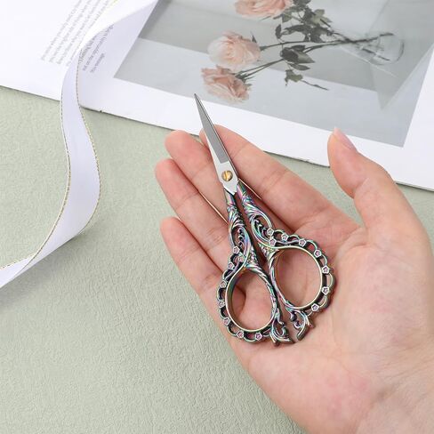 Crochet Scissors with Cover Embroidery Scissors Small Sharp Craft Scissor Sharp Pointed Tip In A Pouch Stainless Steel Embroidery Scissor for Precise Cuttin Craft and Sewing Supplies in Kuwait