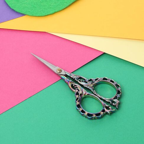 Crochet Scissors with Cover Embroidery Scissors Small Sharp Craft Scissor Sharp Pointed Tip In A Pouch Stainless Steel Embroidery Scissor for Precise Cuttin Craft and Sewing Supplies in Kuwait