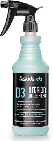 Suds Lab D3 Interior Car Detailer, Auto Detailing Spray that Cleans, Restores Shine, and Protects Interior Surfaces - 32 oz in Saudi Arabia