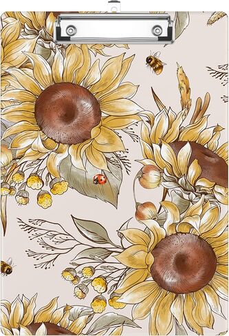 Mushrooms Moon Clipboard Decorative Clip Board with Metal Clip A4 Standard Size 12.5" X 8.7" for Teacher Students Nurses Office in Saudi Arabia