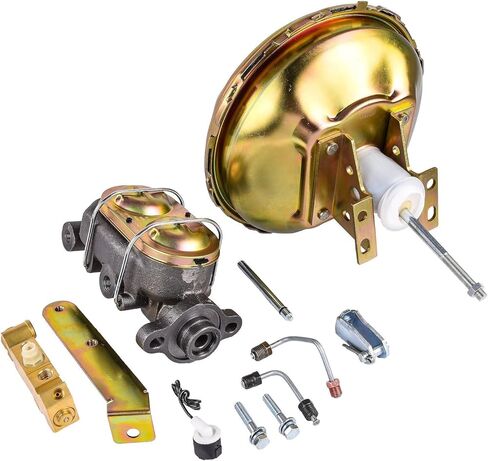 JEGS Power Brake Booster Conversion Kit | For GM A, F, X Body Cars | Compatible With Front Disc/Rear Drum Systems in Kuwait