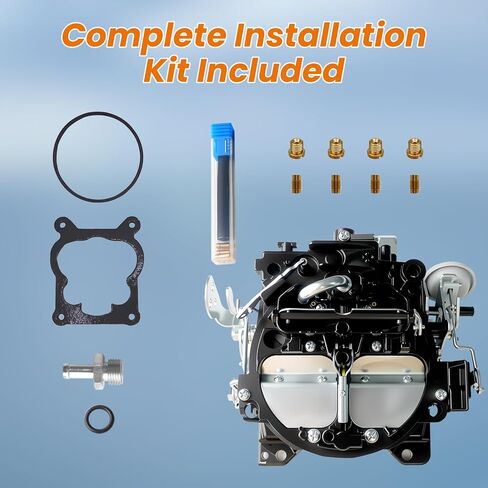 17080561 Marine Carburetor for Mercruiser 260 350 Engine Rochester Quadrajet 4 Barrel Replacement Compatible with MCM 260, Mercury Marine 5.7L V8 in Kuwait