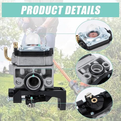 GX35 GX25 Carburetor Kit for Honda GX35 GX25 GX35NT GX25N Engine & HHT25S HHT35 FG110 Trimmer/Tiller - Replaces 16100-Z0Z-034 16100-Z0H-825 - Includes Gasket, Fuel Filter, Air Filter, Spark Plug in Kuwait