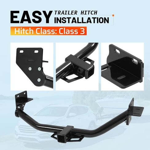 Class 3 Trailer Tow Hitch Receiver 2" Compatible with 2013-2018 Hyundai Santa Fe Sport 2014-2015 Kia Sorento in Kuwait