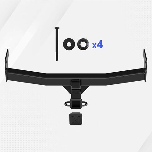 Trailer Hitch, 2 inch Towing Hitch Receiver with Class 3 Hitch Cover Compatible with Jeep Compass 2011-2017 & Compatible with Jeep Patriot 2011-2017 in Kuwait