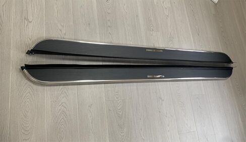 قطعتان تناسب شيفروليه سوبربان جي إم سي يوكون XL كاديلاك إسكاليد ESV 2015-2020 لوحات الجري بخطوات جانبية وخطوات ثابتة قضبان نيرف بطول 86 بوصة مع أقواس (Style1-Stainless Steel) in Kuwait