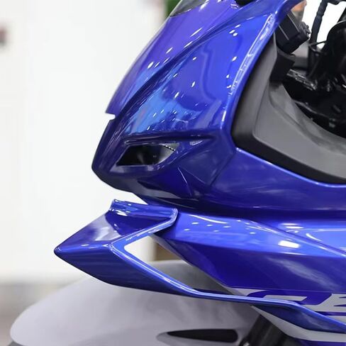 for YZF-R25 YZF-R3 R25 R3 r25 r3 2026 2025 2024 2023-2019 Accessories Wind Wing Side Wing Spoiler Motorcycle Left and Right Front aerodynamic Fairing Wind Wing Double Wind Blade (Blue) in Saudi Arabia