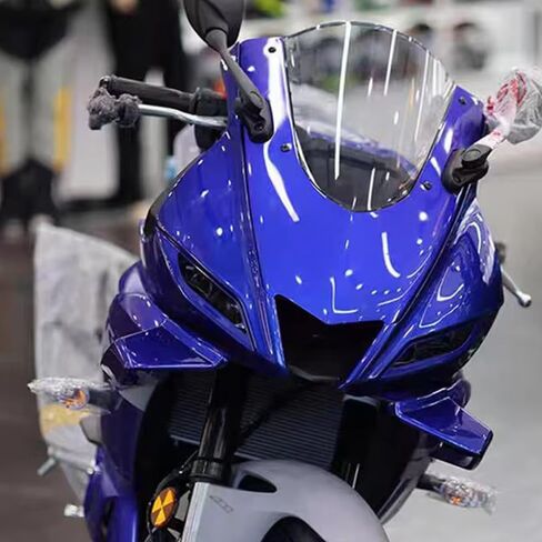 for YZF-R25 YZF-R3 R25 R3 r25 r3 2026 2025 2024 2023-2019 Accessories Wind Wing Side Wing Spoiler Motorcycle Left and Right Front aerodynamic Fairing Wind Wing Double Wind Blade (Blue) in Saudi Arabia