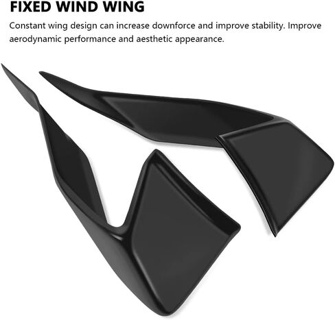 for YZF-R25 YZF-R3 R25 R3 r25 r3 2026 2025 2024 2023-2019 Accessories Wind Wing Side Wing Spoiler Motorcycle Left and Right Front aerodynamic Fairing Wind Wing Double Wind Blade (Blue) in Saudi Arabia