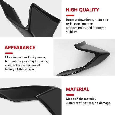 for YZF-R25 YZF-R3 R25 R3 r25 r3 2026 2025 2024 2023-2019 Accessories Wind Wing Side Wing Spoiler Motorcycle Left and Right Front aerodynamic Fairing Wind Wing Double Wind Blade (Blue) in Saudi Arabia