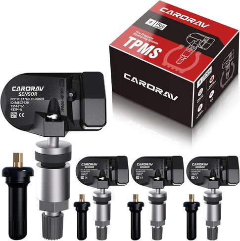 مستشعر نظام مراقبة ضغط الإطارات TPMS متوافق مع Chevy GMC Cadillac Buick، Silverado، Camaro، Colorado، Cruze، Malibu، Tahoe، Terrain، Yukon، Lacrosse، 4 Pack، 433Mhz in Kuwait