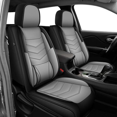 IKABEVEM Custom Fit for Hyundai Elantra Seat Covers 2007-2026 SEL/SE/Limited/SEL Sport, Full Set Seat Cover Premium Ventilated Perforated Leather Design Waterproof Cushion Protectors(5 Seats, Black) in Kuwait