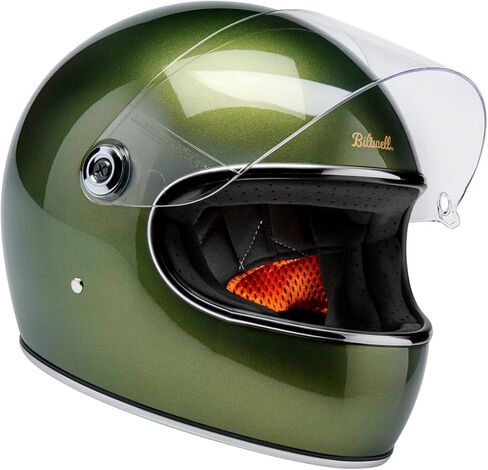 Biltwell Gringo S DOT ECE R22.06 Metallic Dart Green Motorcycle Helmet in Saudi Arabia